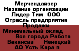 Мерчендайзер › Название организации ­ Лидер Тим, ООО › Отрасль предприятия ­ Продажи › Минимальный оклад ­ 16 000 - Все города Работа » Вакансии   . Ненецкий АО,Усть-Кара п.